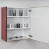 Hängeschrank Premium HSPL 60 offen rot Stengel