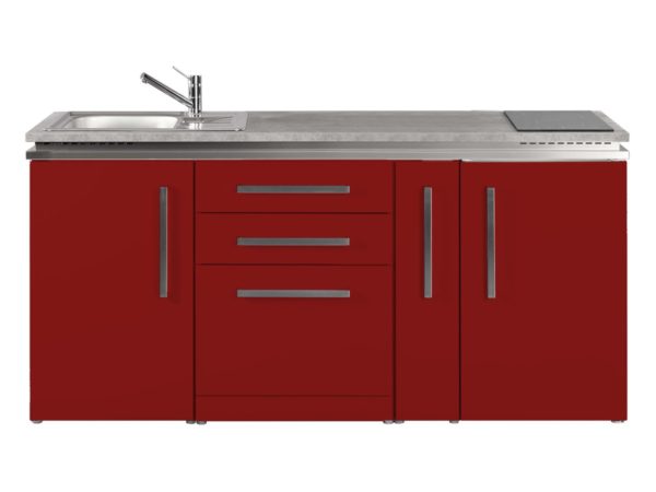 Küche rot Stengel Designline mit Geschirrspüler