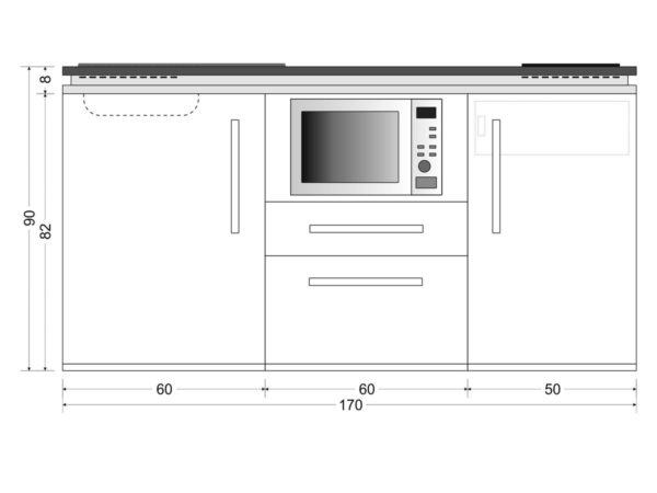 Abmessungen Designline MDM 170 Stengel